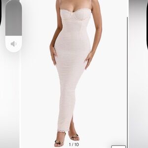 House of CB Elinor Lace Body-Con Midi Cocktail Dress